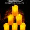  Светодиодные свечи Живое пламя большие 6 шт. с эффектом колебания пламени, высота 10 см, батарейки в комплекте, плавное мерцание, слоновая кость