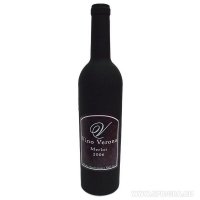 Подарочный винный набор сомелье в виде бутылки 32 см, 5 в 1 чёрный Vino Verona
